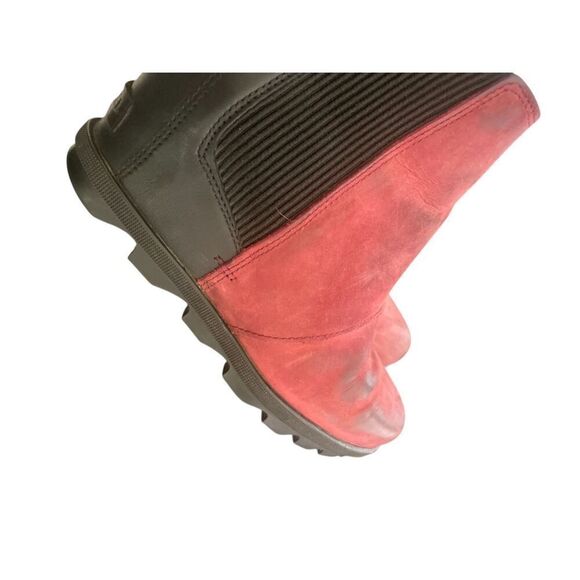 Sorel Joan of Artic Wedge Ankle Boots Red Wine Size 8 - Picture 8 of 16